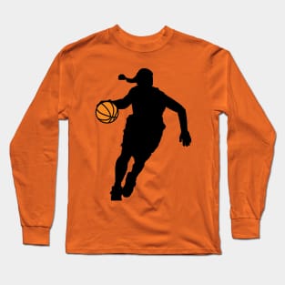 Women's basketball figure Long Sleeve T-Shirt